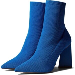 Schutz Marila Blue Knit Booties